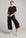 Women&#39;s Faux Linen Wide Cropped Pant