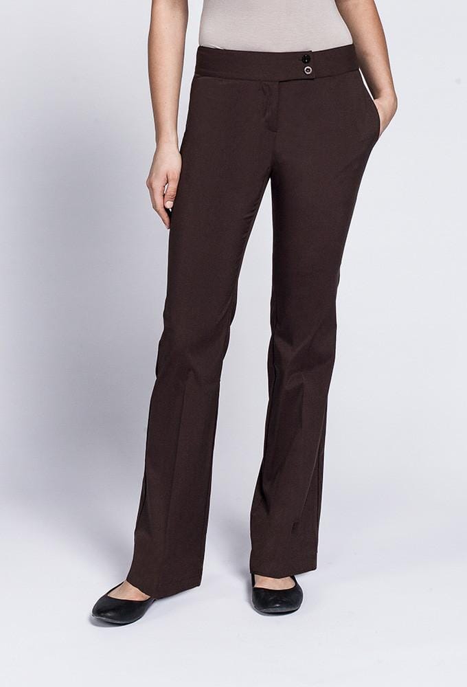 J. Jill Dress Pants 6 Stretch Genuine Fit Below Waist Dark Brown Trousers |  eBay